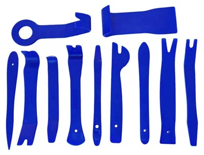 Produktbild von Verk 11399 Demontagewerkzeuge für Armaturenbrett und Polster – 11-teilig, blau