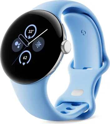Produktbild von Google Pixel Watch 2 silber bay, WiFi, AMOLED - 320 ppi, Wear OS 4.0, 5 ATM