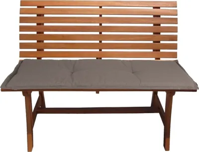 Obrázok produktu pre Univerzálny vankúš na lavicu 120 x 50 cm - Vankúš na sedenie na lavici - Farba: Taupe