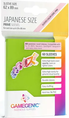 Image de GGS10124 - Pochettes PRIME de taille japonaise, citron vert (60 pochettes)