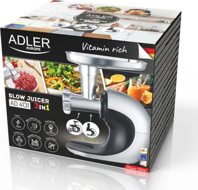 Obrázek produktu pro Adler | Slow-speed juicer 3in1 - Meat mincer
