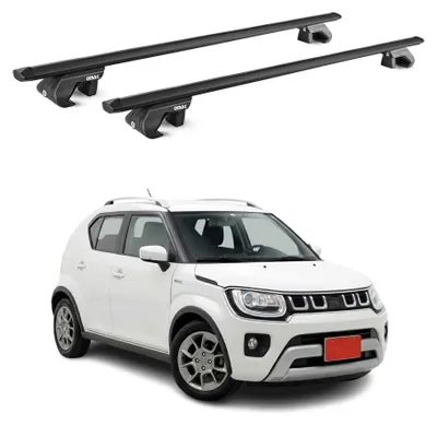 Produktbild von Dachträger Grundtäger für Suzuki Ignis 2016-2026 90kg Aluminium Schwarz, KI-generiertes Bild