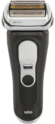 Image de Braun Series 9 Pro+ 9660CCPS, Rasoir à lames, Noir, Argent, Acier inoxydable, Boutons, LED, Alimentation/batterie