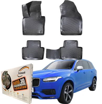 Produktbild von Trimak Autofußmatten kompatibel mit VOLVO XC90 2.Gen ab 2015 Auto Allwetter Gummimatten