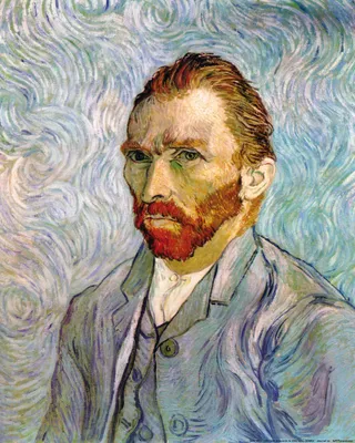Produktbild von Vincent Van Gogh Kunstdruck Bild - Selbstbildnis, 1889 (50 x 40 cm)