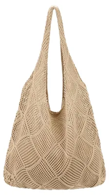 Produktbild von HEVIBK Strandtasche Damen Häkeltasche für den Sommer, Sommer Urlaub Ästhetische