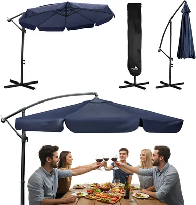 Zdjęcie produktu dla Parasol ogrodowy składany 8 segmentowy 350 cm z pokrowcem Plonos PL-881