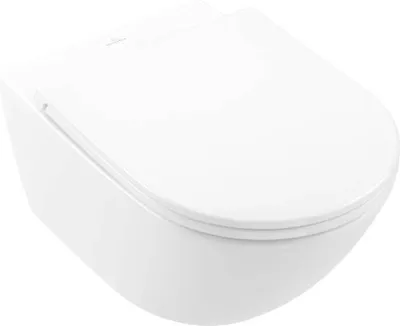 Produktbild von V&B Combi-Pack Wand-Tiefspül-WC TwFl Artis we, ov., wandhängend, waagerecht, mit WC-Sitz