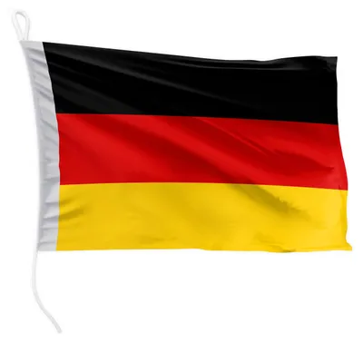 Produktbild von Deutsche Bootsfahne 50 x 75 cm