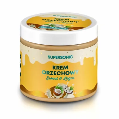 Produktbild von Supersonic Krem orzechowy o smaku białej czekolady z owocami tropikalnymi, 160g
