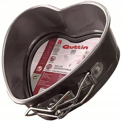 Produktbild von Oldman Herz-Tarteform Mini 12cm Grau Antihaftbeschichtung
