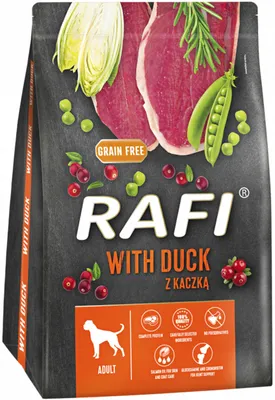 Image de RAFI Adult avec canard - nourriture sèche pour chiens - 3kg