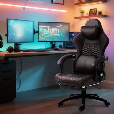 Obrázek produktu pro Kancelářská židle - Otočná židle - Herní židle - Židle do kanceláře - Ergonomická židle s vysokým opěradlem