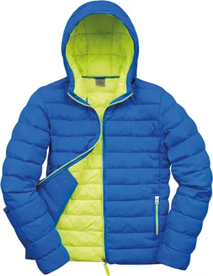 Produktbild von Result R194M | Mens Snow Bird Padded Jacket - Farbe: Ocean Blue/Lime - Größe: M