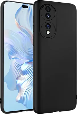 Obrázek produktu pro Silikonové pouzdro pro Honor 80 Pro Protective Cover Matt Black Back Cover Pouzdro na mobilní telefon