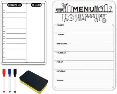 Produktbild von Magnetische Wochenplaner A4 und A5, für Kühlschrank, mit Stift und Wischer, für Familie