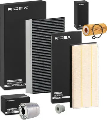 Produktbild von RIDEX Filterset Inspektionspaket Filtersatz passend für MERCEDES-BENZ A-Klasse (W169) B-Klasse (W245)