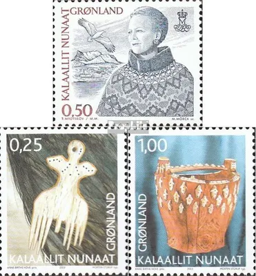 Produktbild von Briefmarken Dänemark - Grönland 2002 Mi 386,400-401 (kompl.Ausg.) postfrisch Sondermarken
