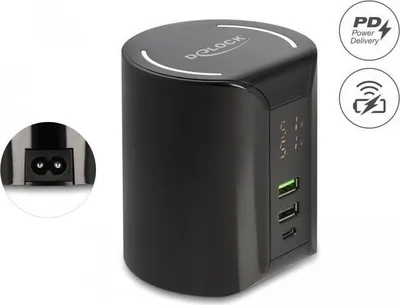 Image de DELOCK Chargeur USB et sans filUSB Type-C + USB Type-A