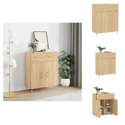 Obrázek produktu pro vidaXL Příborník Sonoma-dub 69,5x34x90 cm materiál na bázi dřeva - Příborníky