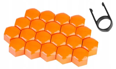 Produktbild von DBautomotive Schraubenabdeckungen 19mm orange 20 Stück