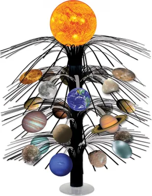 Image de Décoration de table planète univers multicolore 45 cm - taille unique