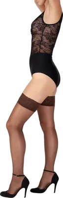 Produktbild von Giulia halterlose Strümpfe Emotion 20 Den Cappuccino M/L
