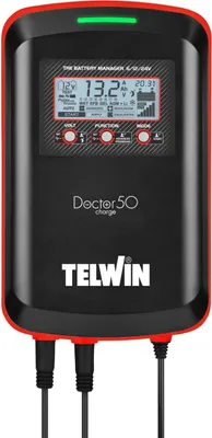 Obrázok produktu pre Telwin Doctor Charge 50 - PulseTronic nabíjačka batérií, štartovacia nabíjačka, 6V/ 12V/ 24V
