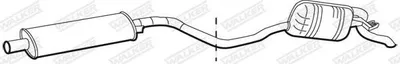 Produktbild von WALKER 21880 Endschalldämpfer für FIAT PUNTO (176) Auspuff