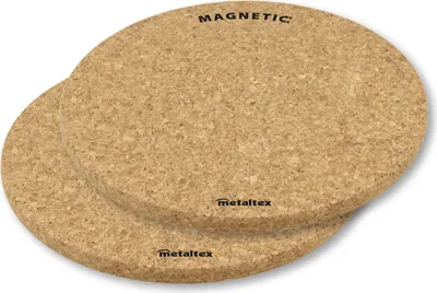 Zdjęcie produktu dla METALTEX Kork Topfuntersetzer mit Magnet Ø20cm 2er Set