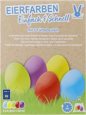 Produktbild von Eierfarben 5 Farben einfach & schnell zum Heißfärben