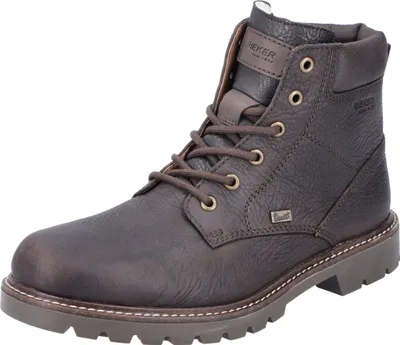 Produktbild von Rieker Herren Stiefelette Schnürung Leder Reißverschluss 38842, Größe:45 EU, Farbe:Braun