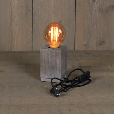 Produktbild von Tischlampe Holz 8 x 12 cm E27