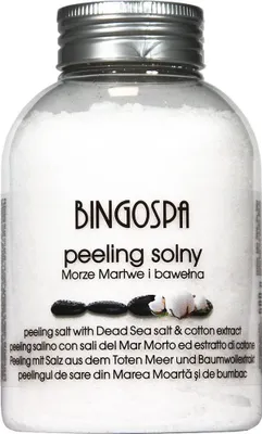 Immagine prodotto di BingoSpa Scrub salino condel Mar Morto ed estratto di cotone, 580 g