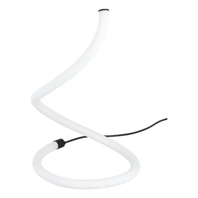 Zdjęcie produktu dla Lampa stołowa BANDERILLAS biała H:30 Ø:19,5cm z przełącznikiem kablowym 3000K