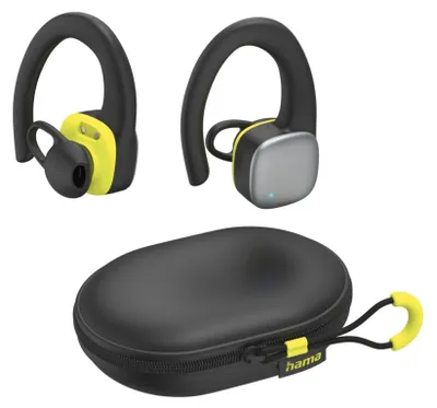 Produktbild von Hama Bluetooth®-Kopfhörer Spirit Athletics, TWS Ohrbügel, Gelb