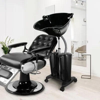 Produktbild von Mobiler Waschbecken – Haartrocknungsstation – Mobiler Waschbecken – Shampootisch – Shampoobecken