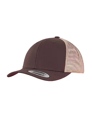 Produktbild von FLEXFIT 6606T | Retro Trucker 2-Tone Cap / Kappe / Mütze / Hut - Farbe: Brown/Khaki - Größe: One Size