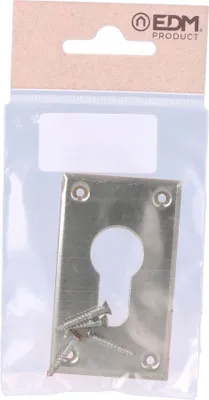 Image de Plaque Trou Serrure Inox Edm Protection Serrure Acier Inoxydable - Edm