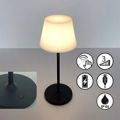 Produktbild von FHL Flus LED Akku-Outdoorleuchte USB 2W dimmbar schwarz IP44 850334
