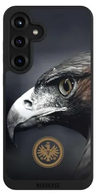 Produktbild von NIVOCASE Handyhülle für Samsung Galaxy S25+  Hülle NIVOpure Case Schwarz Adler Eintracht Frankfurt Offizielles Lizenzprodukt