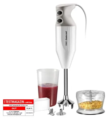 Stabmixer M 122 De Luxe, weiß, 140 W, 2 Stufen, 34,3 cm