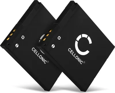 Image de CELLONIC 2x Batterie pour Appareil photo Compatible avec Panasonic Lumix DMC-SZ10, Lumix DMC-SZ3, Lumix DMC-SZ8, DMW-BCL7 - (600mAh, 3.7V)