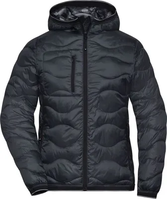 Produktbild von Ladies' Padded Jacket graphite/camouflage, Gr. M