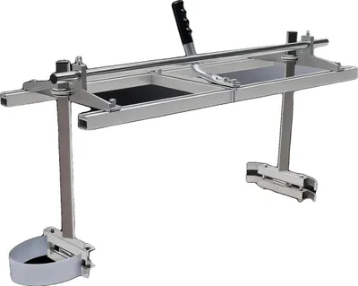 Imagen del producto de Molienda portátil para motosierras, con estructura de aluminio, apertura máxima de 31,5 pulgadas, compatible con barras de motosierra de 14-36 pulgadas de longitud, dimensiones del producto: 36 x 12,6 x 18 pulgadas, peso bruto: 16 lbs