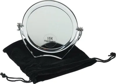 Produktbild von Famanu Kosmetikspiegel 15-fach Vergrößerung - Durchmesser 10 cm, Höhe 12 cm