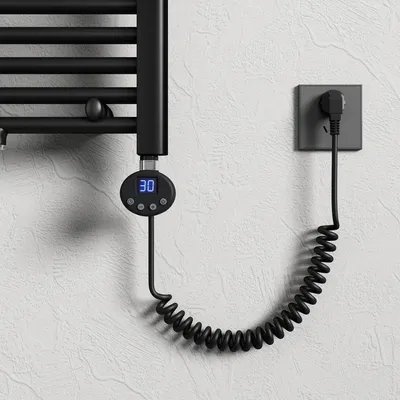 Produktbild von Mai & Mai Heizstab mit Thermostat 1000W Schwarz Elektroheizstab mit LCD Bildschirm Heizpatrone aus Edelstahl Heizelement für Badheizkörper Heizungen Handtuchhalter