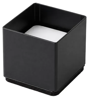 Imagen del producto de Relaxdays, elevadores para muebles, juego de 4 unidades, forma rectangular, dimensiones: 7x6x6 cm, acero al carbono, autoadhesivos, con fieltro, aptos para muebles de hasta 500 kg, color negro, Imagen generada por IA