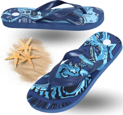 Produktbild von Dunkelblauen Flip-Flops Dinosaurier 34-35 EU