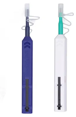 Imagen del producto de Herramienta de limpieza para fibra óptica, tipo "One Press", antistática, con conector de 1,25 mm, compatible con LC, MU, 2,5 mm, SC, FC, ST, E2000
